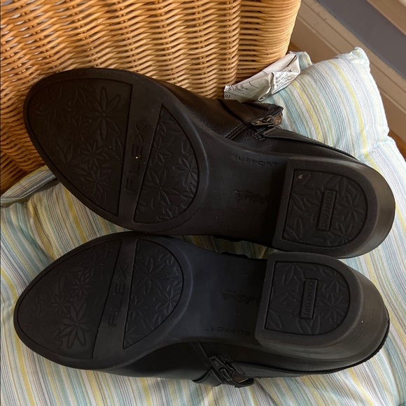 Life Stride Black Ankle Boots with Buckle - Picture 4 of 5